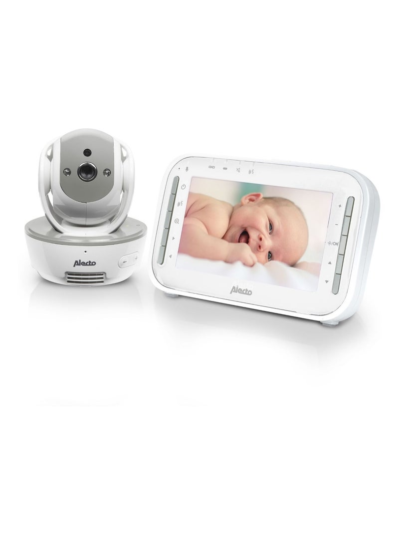 Alecto - Babyphone avec caméra et écran couleur 4,3 pouces Blanc - Kiabi