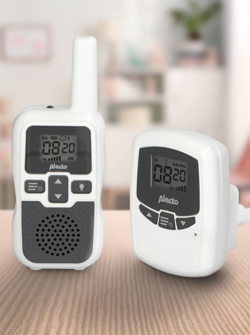 Alecto - Babyphone d'extérieur (portée 3km) Blanc - Kiabi