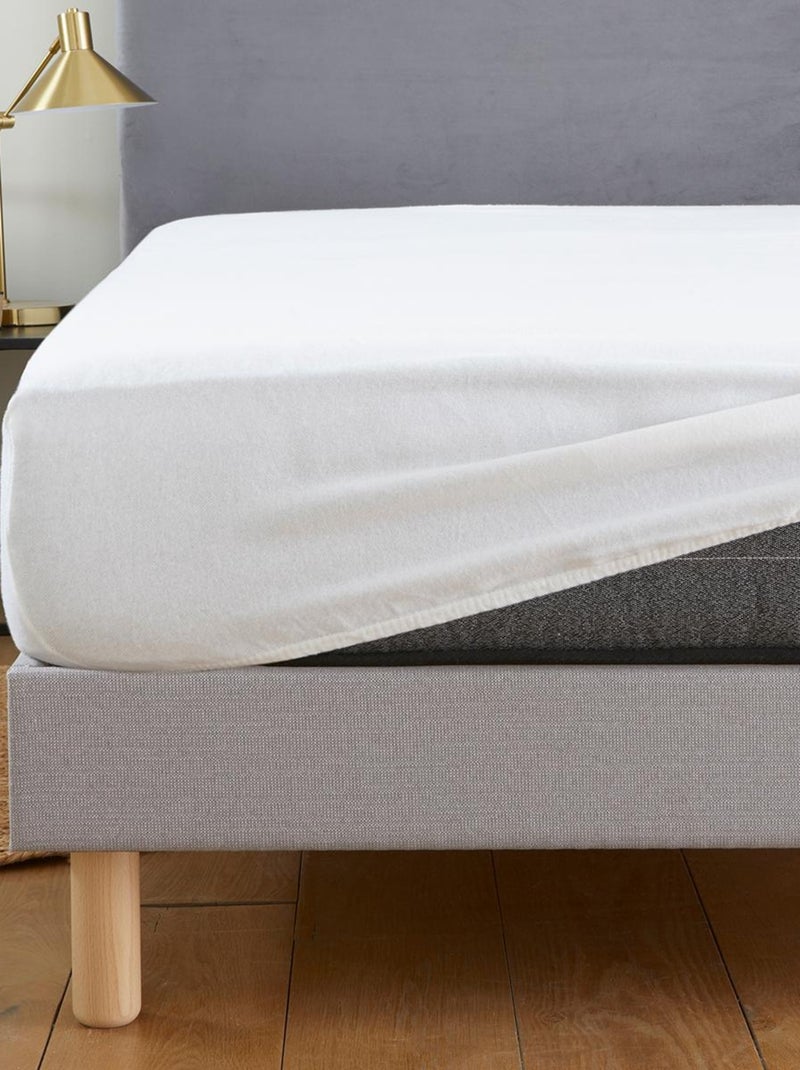 Alèse - Protège Matelas Absorbant - Molleton de Coton Bio - DODO Blanc - Kiabi