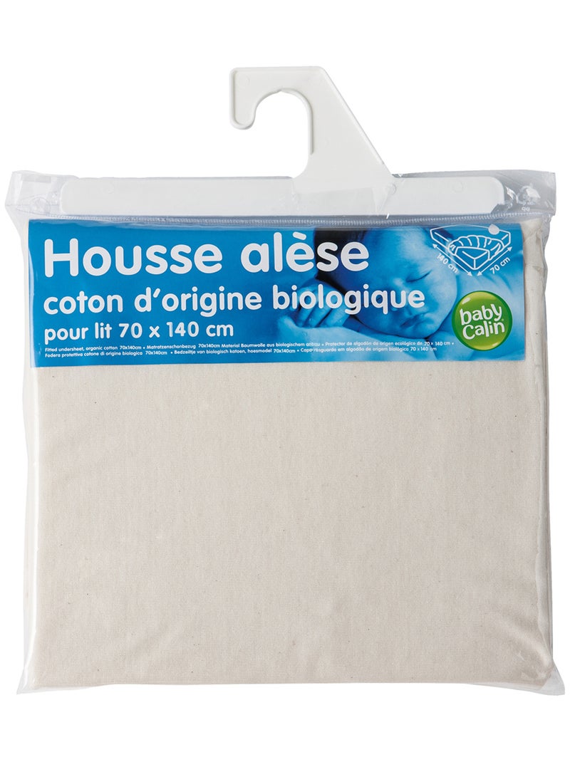 Alèse bébé en coton bio Blanc - Kiabi