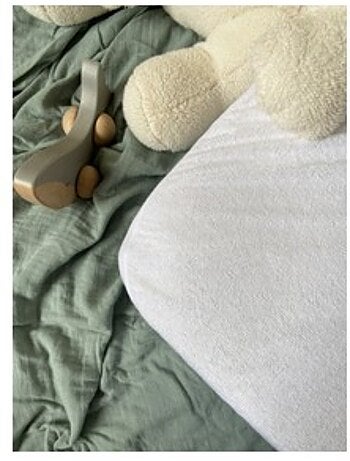 Alèse bébé éponge 60x120cm blanc