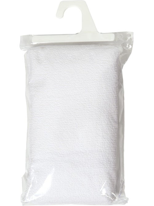 Alèse bébé éponge 60x120cm blanc - Kiabi