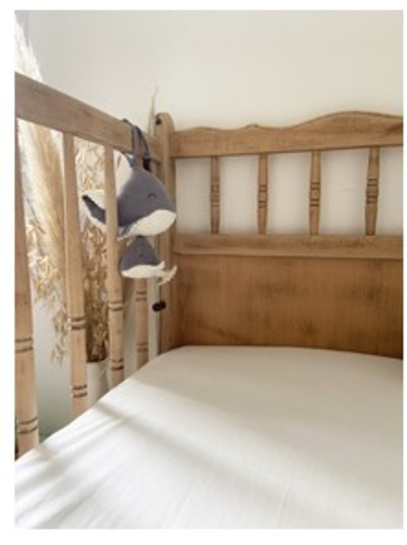 Alèse bébé éponge 60x120cm blanc Blanc - Kiabi