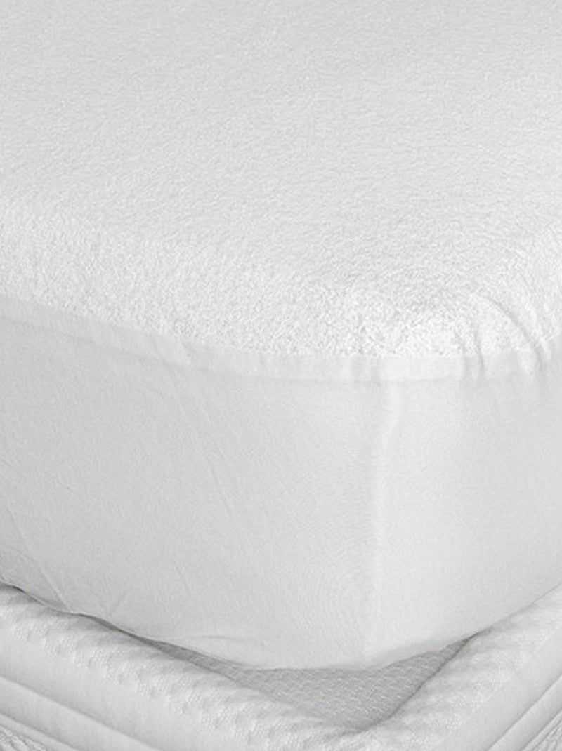 Alèse en bouclette éponge imperméable Blanc - Kiabi