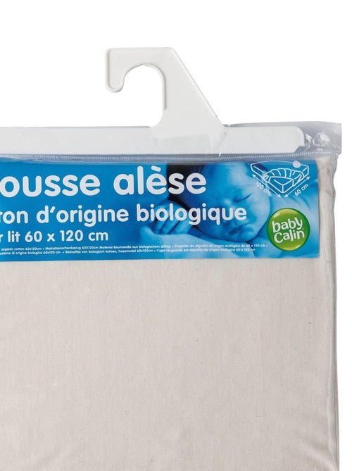 Alèse en coton bio lit bébé - Kiabi