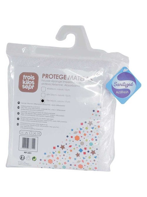 Alèse En Éponge Blanche (70 X 140 Cm) - Kiabi