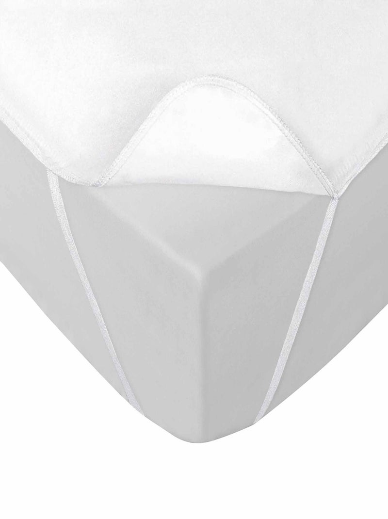 Alèse imperméable éponge avec élastiques Blanc - Kiabi
