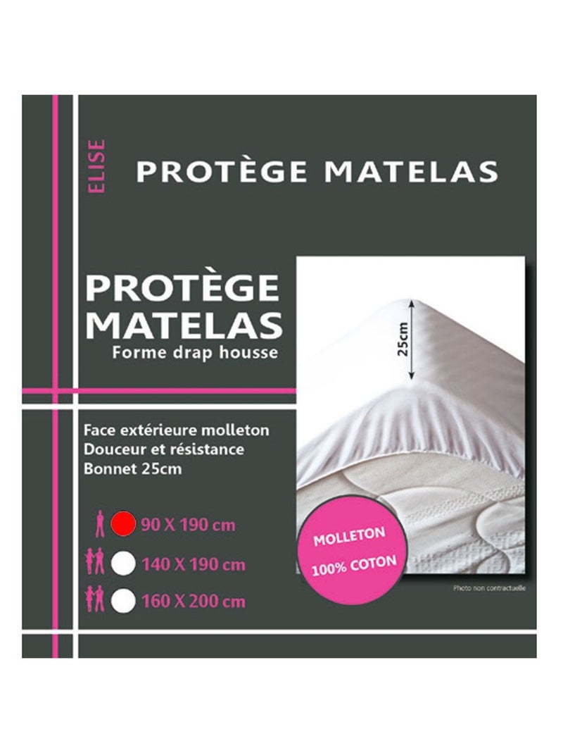 Alèse molleton Blanc - Kiabi