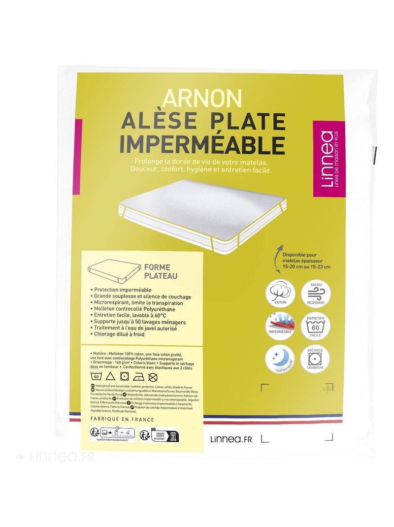 Alèse plate imperméable ARNON Blanc - Kiabi