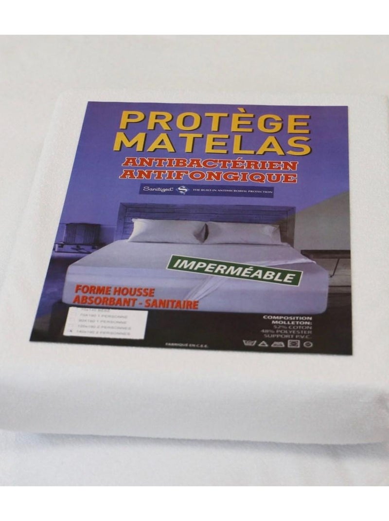 Alèse protège matelas imperméable drap housse HYGIENA KID Blanc - Kiabi