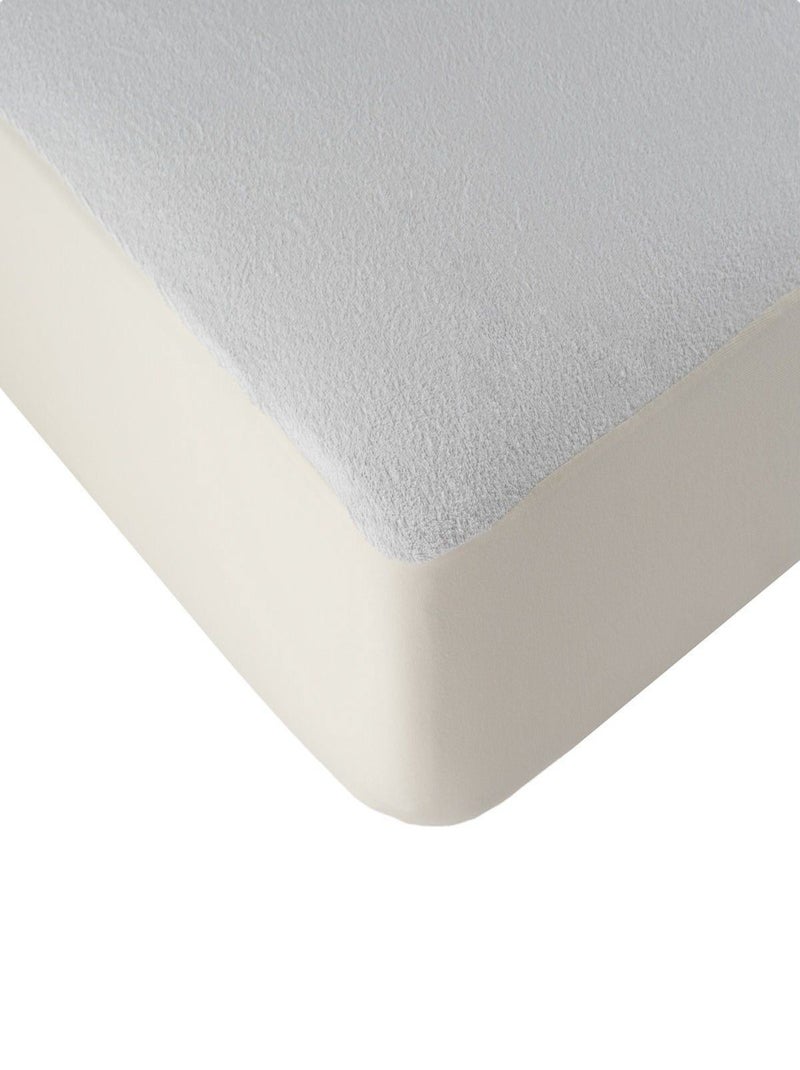 Alèse protège matelas imperméable enduction respirante SILENCE Blanc - Kiabi