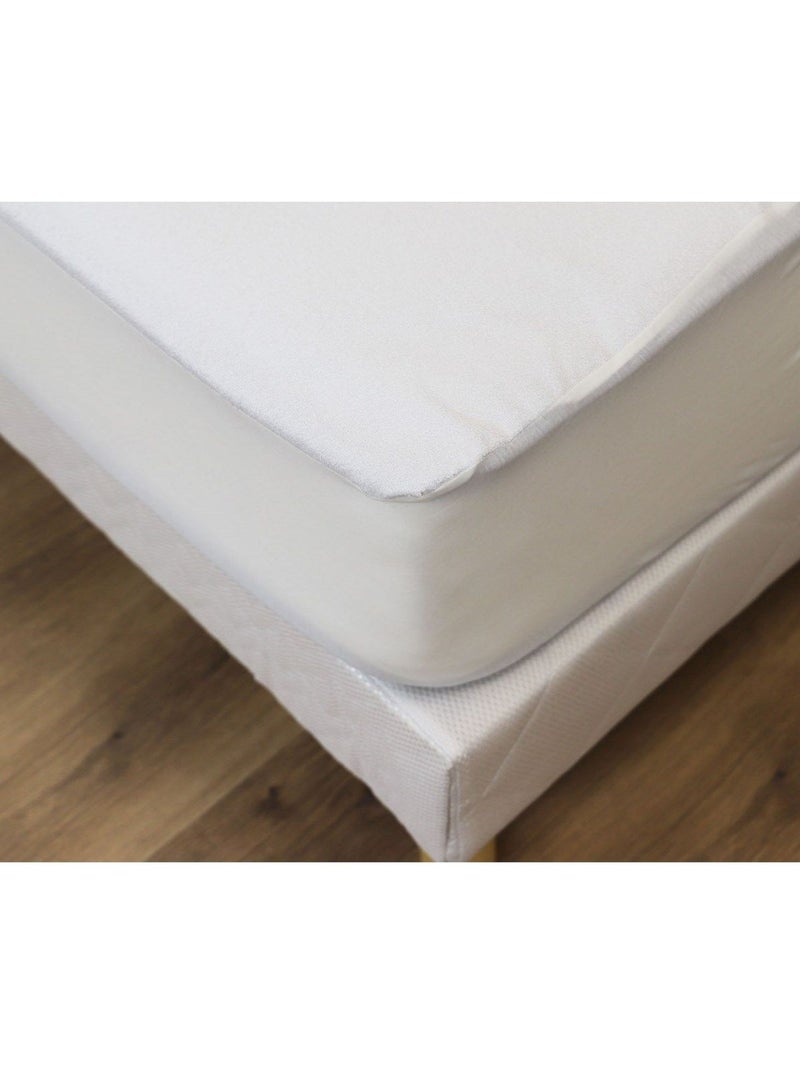 Alèse protège matelas imperméable enduction respirante SILENCE Blanc - Kiabi