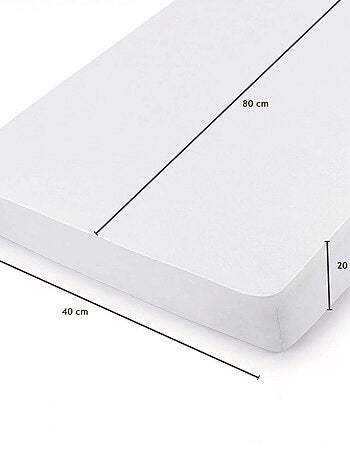 Alèse, protège matelas imperméable et respirant - Coton et TPU - Monsieur Bébé
