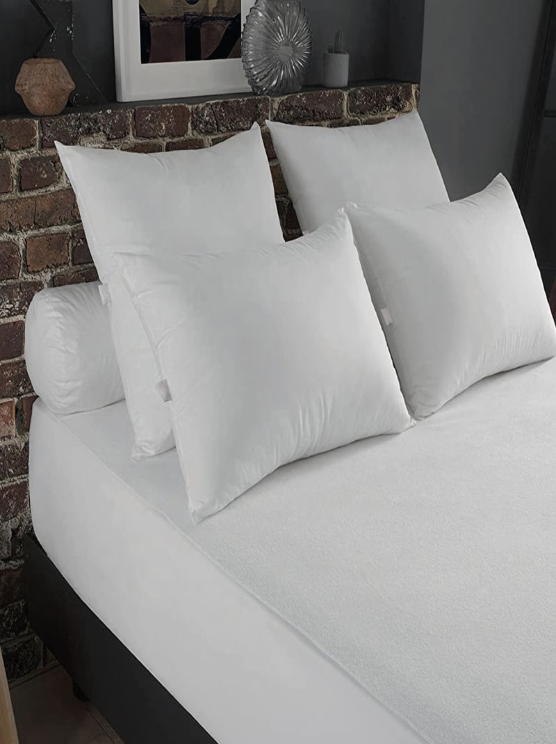 Alèse, protège matelas imperméable et respirant - Coton et TPU - Monsieur Bébé Blanc - Kiabi
