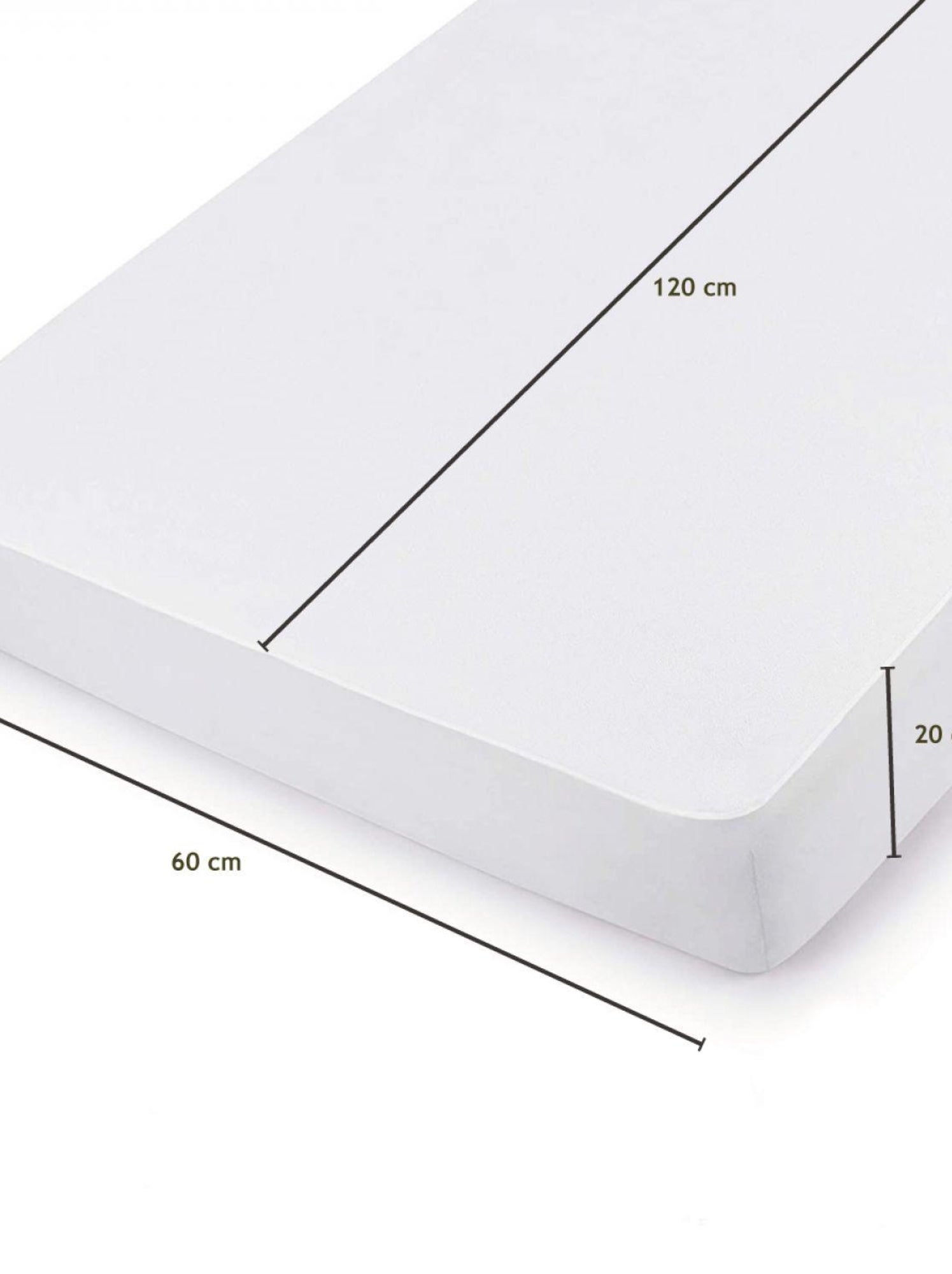Protège-matelas Imperméable Extensible - 90x190 Cm, Bonnet 35 Cm, 100% Polyester - Blanc, Lavable Machine - 9