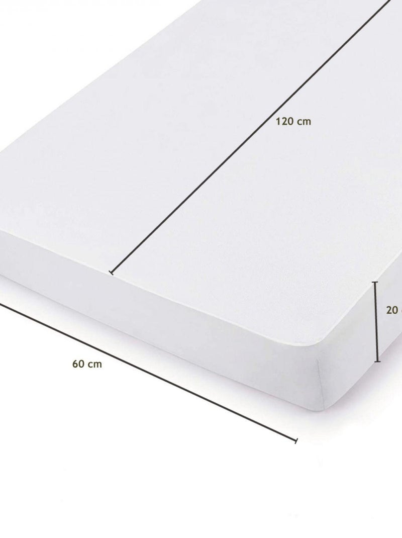 Alèse, protège matelas imperméable et respirant - Coton et TPU - Monsieur Bébé Blanc - Kiabi