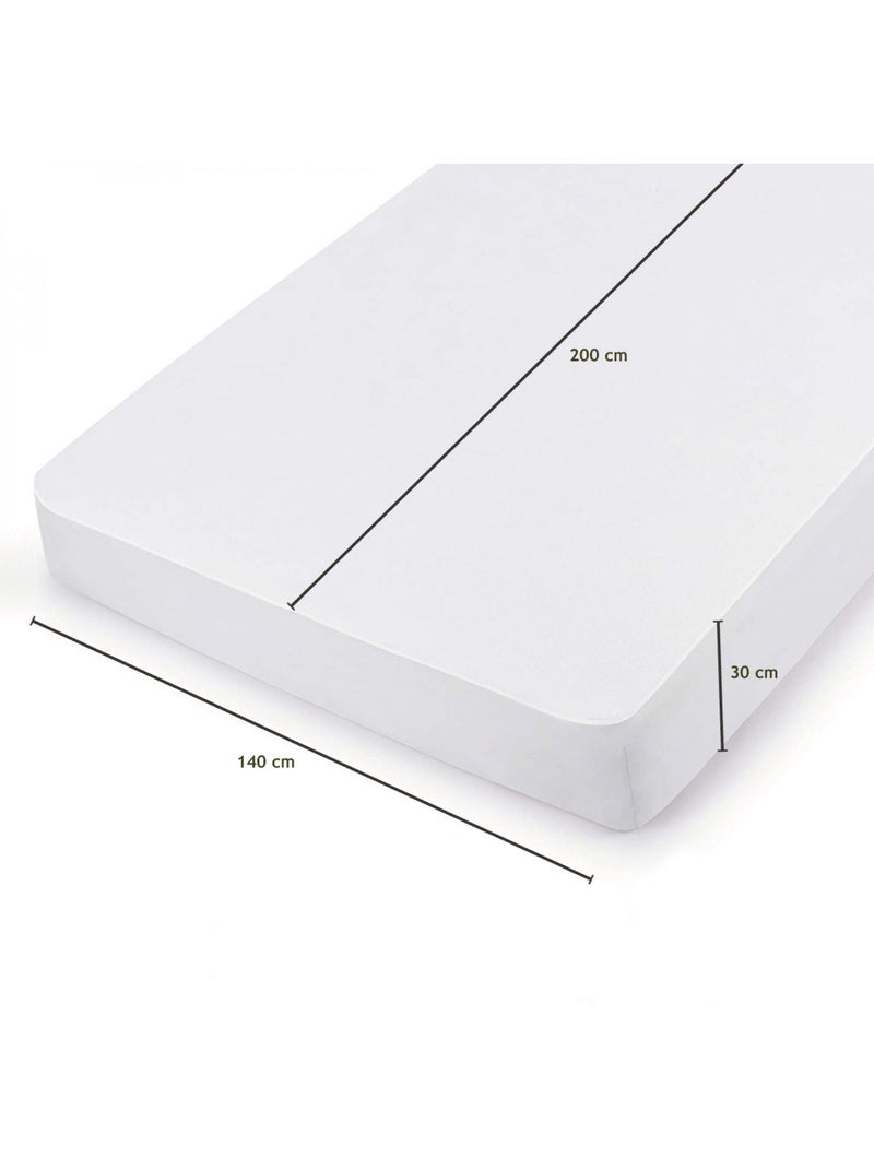 Alèse, protège matelas imperméable et respirant - Coton et TPU - Vivezen Blanc - Kiabi