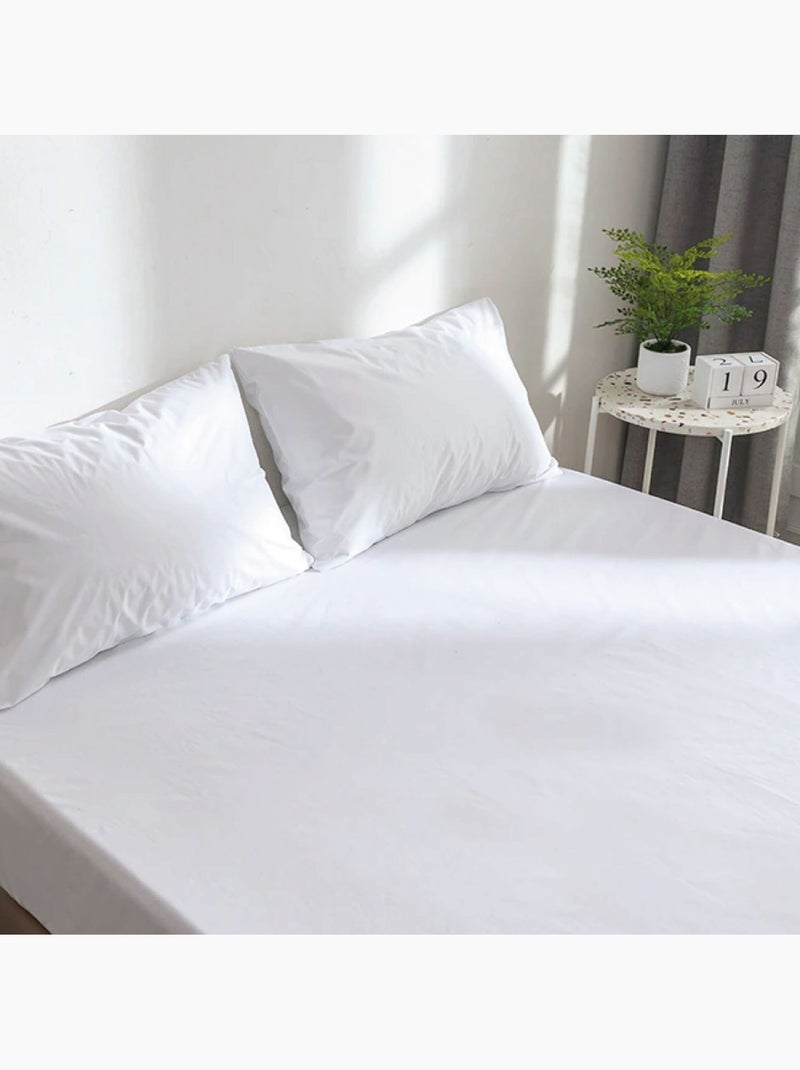 Alèse, protège matelas imperméable et respirant - Coton et TPU - Vivezen Blanc - Kiabi