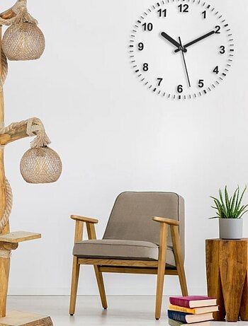 ALEX - Lampadaire en bois et cordes avec rebord