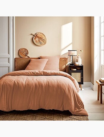 ALIX - PARURE DE LIT HOUSSE DE COUETTE AVEC PASSE MAINS ET BOUTONS + UNE TAIE Alix