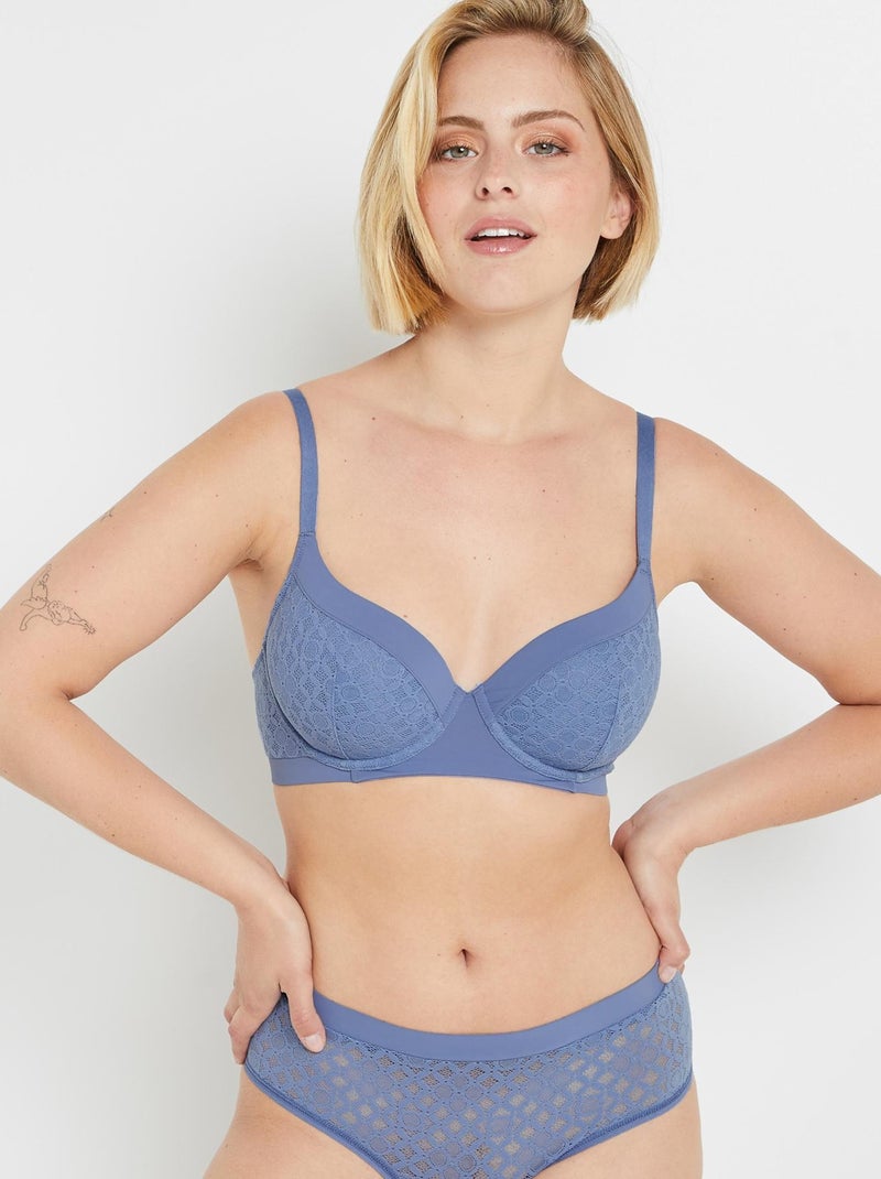 Alma soutien-gorge ampliforme dentelle Bleu - Kiabi