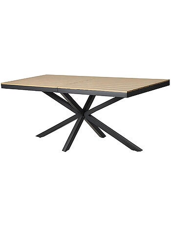 ALMADA Table de jardin 8 places effet bois 190cm