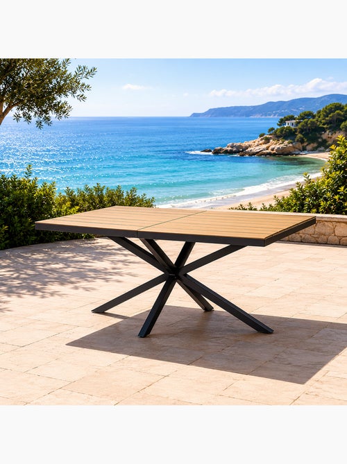 ALMADA Table de jardin 8 places effet bois 190cm - Kiabi