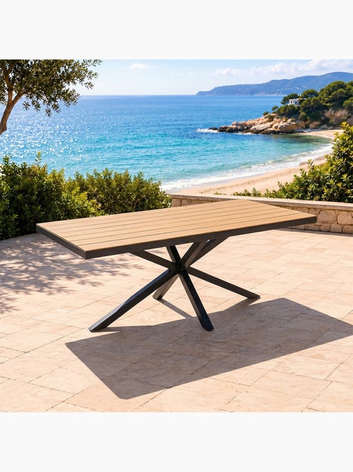ALMADA Table de jardin 8 places effet bois 190cm - Kiabi