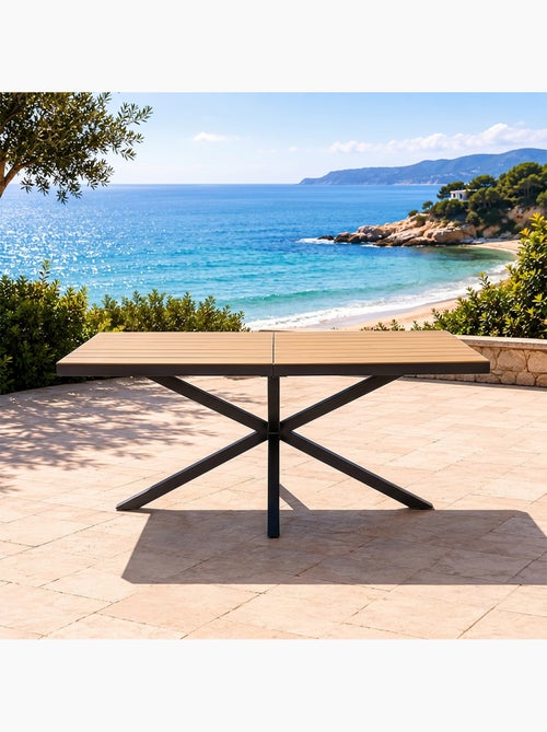 ALMADA Table de jardin 8 places effet bois 190cm - Kiabi