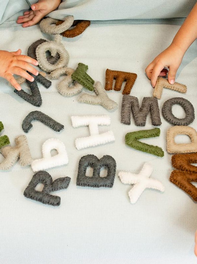 Alphabet en laine feutrée - les majuscules N/A - Kiabi