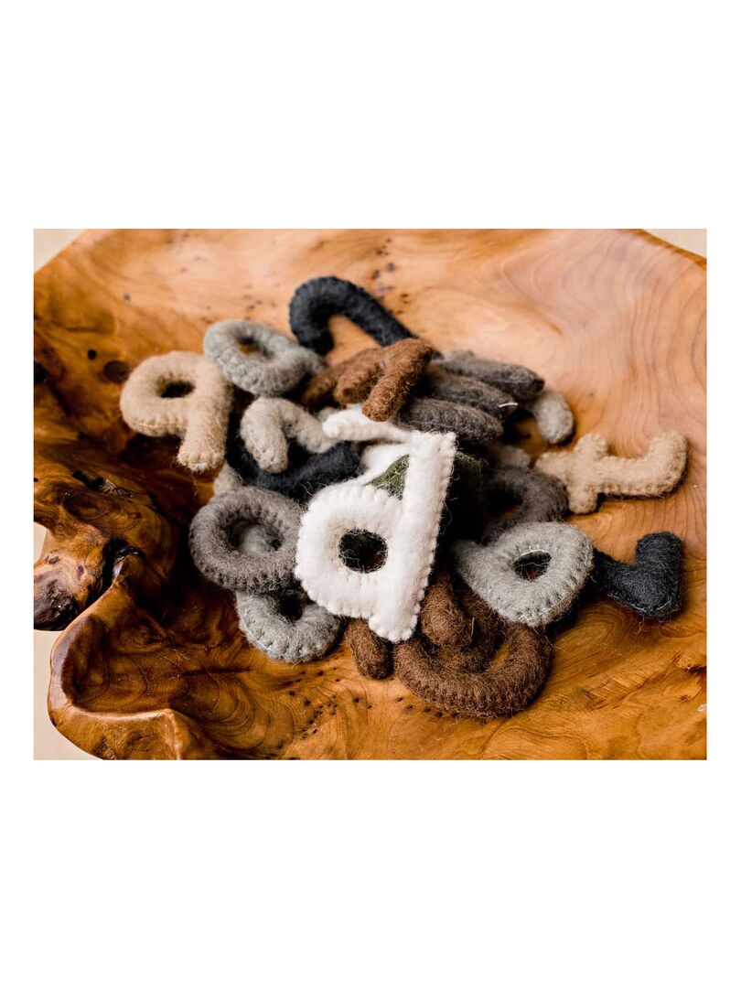 Alphabet en laine feutrée - les minuscules N/A - Kiabi