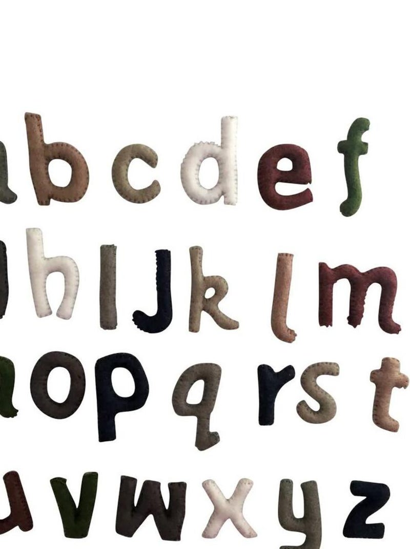 Alphabet en laine feutrée - les minuscules N/A - Kiabi