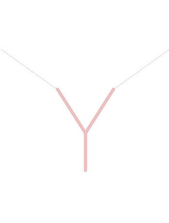 Alphabet Luxenter Collier en argent 925 plaqué or R