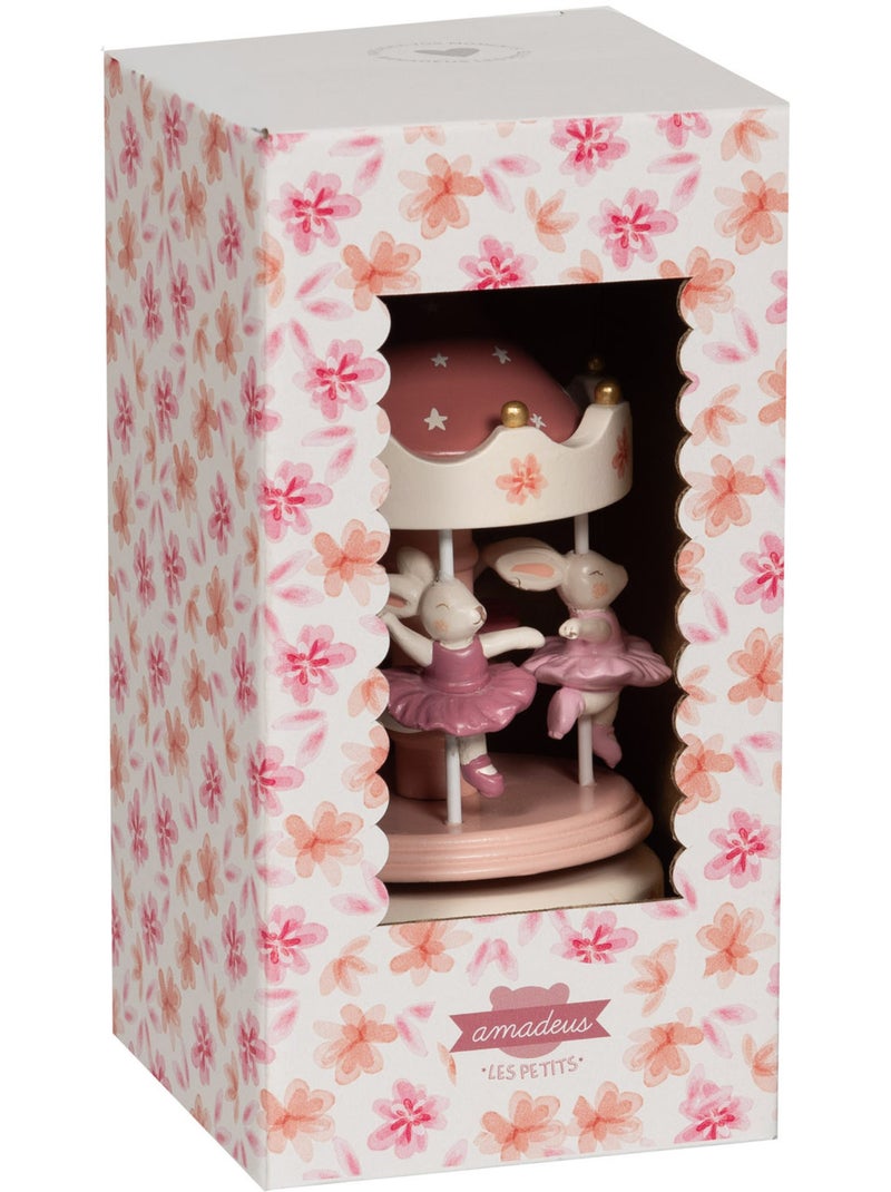Amadeus les petits - carrousel musical Rose - Kiabi