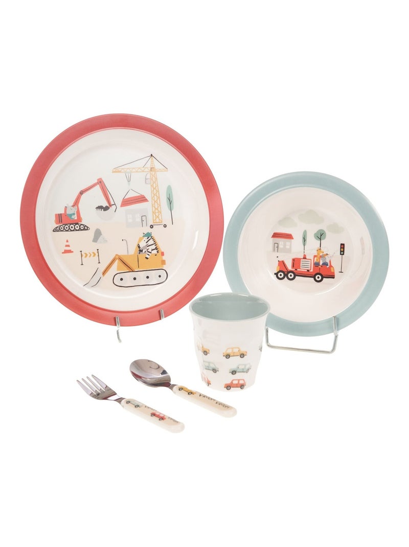 Amadeus Les Petits - Coffret repas Voiture Arthur (5 pièces) Multicolore - Kiabi