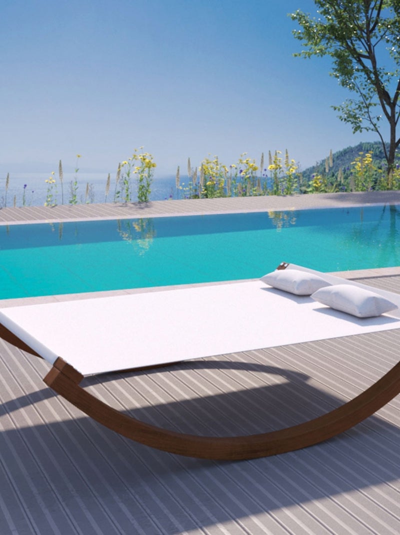 Amadora - Hamac 2 places à bascule Beige - Kiabi