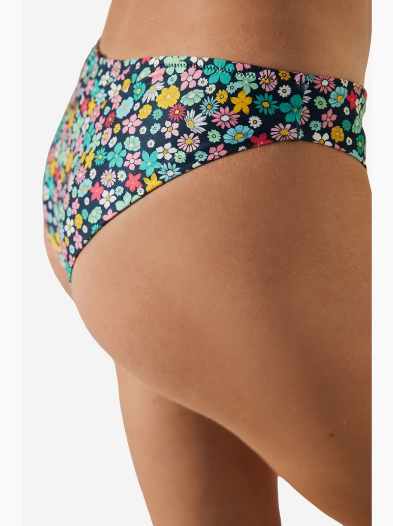 Amadora bas de bikini hipster à fleurs penti Bleu marine - Kiabi