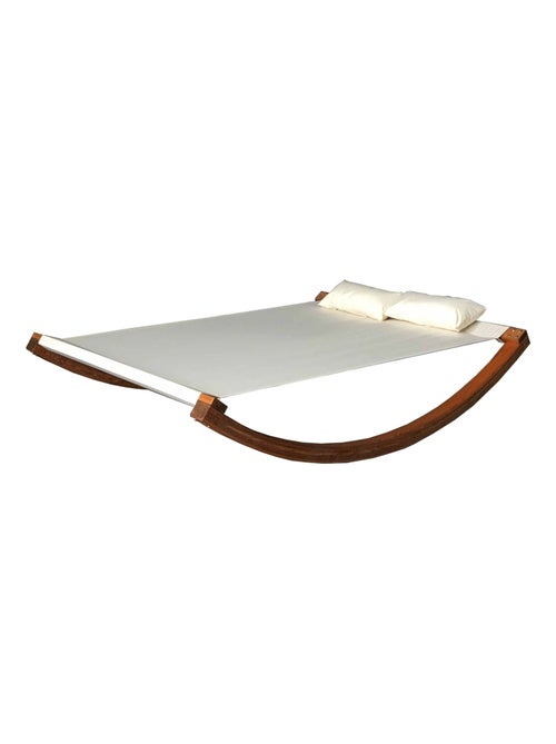 AMADORA Hamac à bascule 2 personnes en bois beige - Kiabi