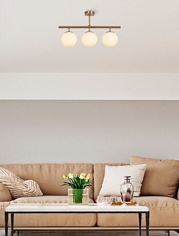 AMBRE Plafonnier vintage - 3 lampes