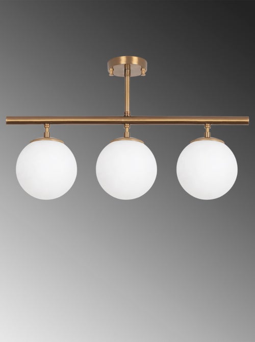 AMBRE Plafonnier vintage - 3 lampes - Kiabi