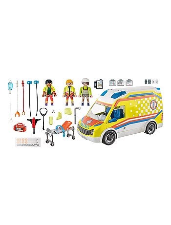 Ambulance avec effets lumineux et sonore