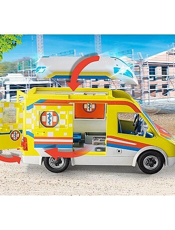 Ambulance avec effets lumineux et sonore