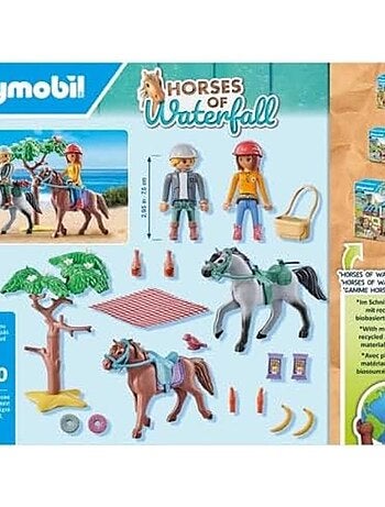 Amélia et Ben avec Chevaux