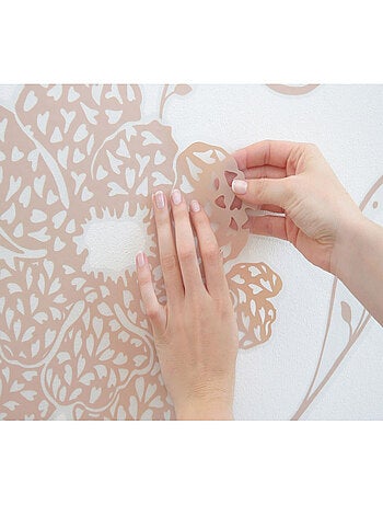 Amelie, Sticker murale fleurs - 100x70 cm