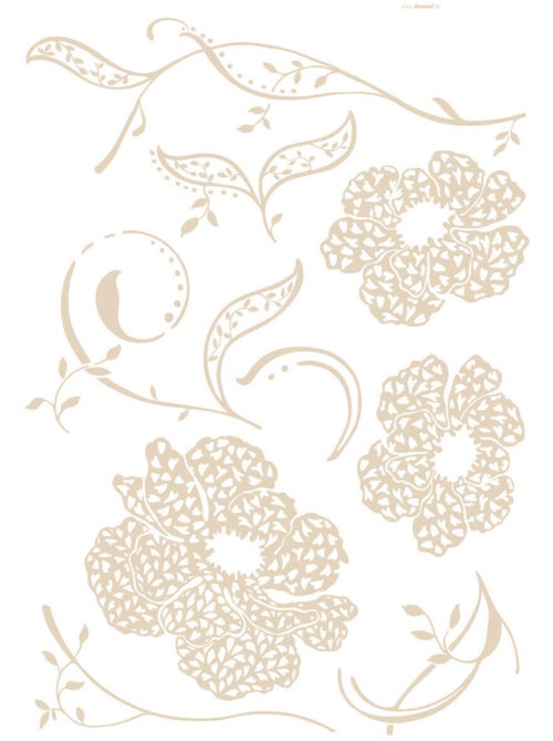 Amelie, Sticker murale fleurs - 100x70 cm - Kiabi