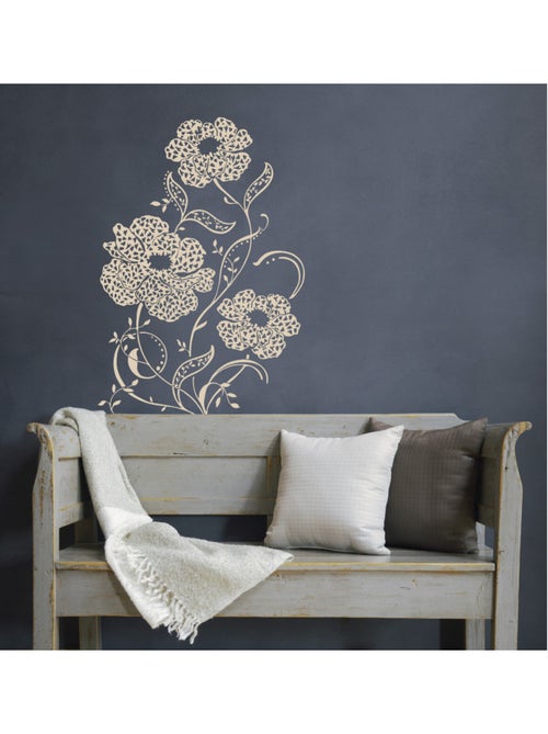Amelie, Sticker murale fleurs - 100x70 cm - Kiabi