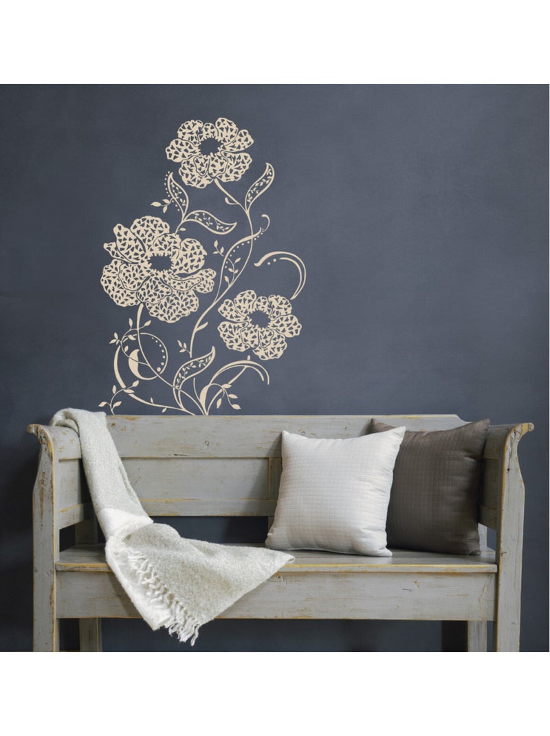 Amelie, Sticker murale fleurs - 100x70 cm Multicolore - Kiabi