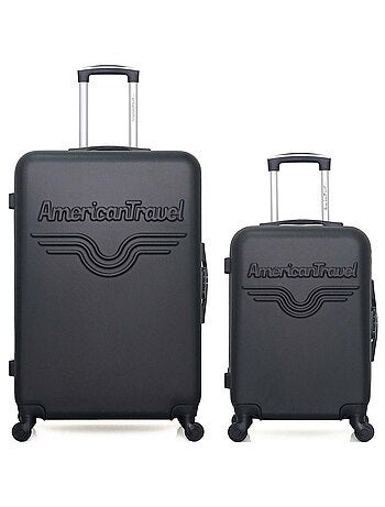 AMERICAN TRAVEL - LOT DE 2 - Valise Grand Format et Valise Cabine CHELSEA