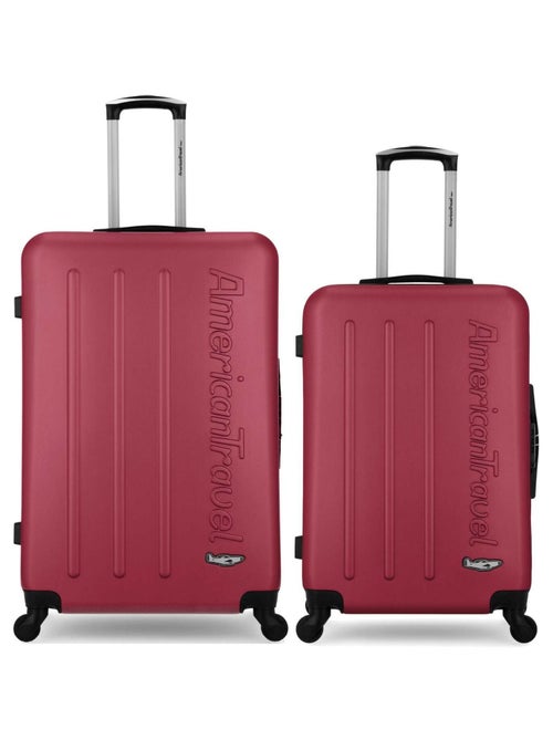 AMERICAN TRAVEL  - LOT DE 2  -  VALISE GRAND FORMAT ET VALISE WEEKEND BRONX - Kiabi