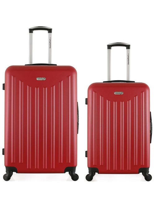 AMERICAN TRAVEL - Lot de 2 - Valise grand format et valise weekend BROOKLYN - Kiabi
